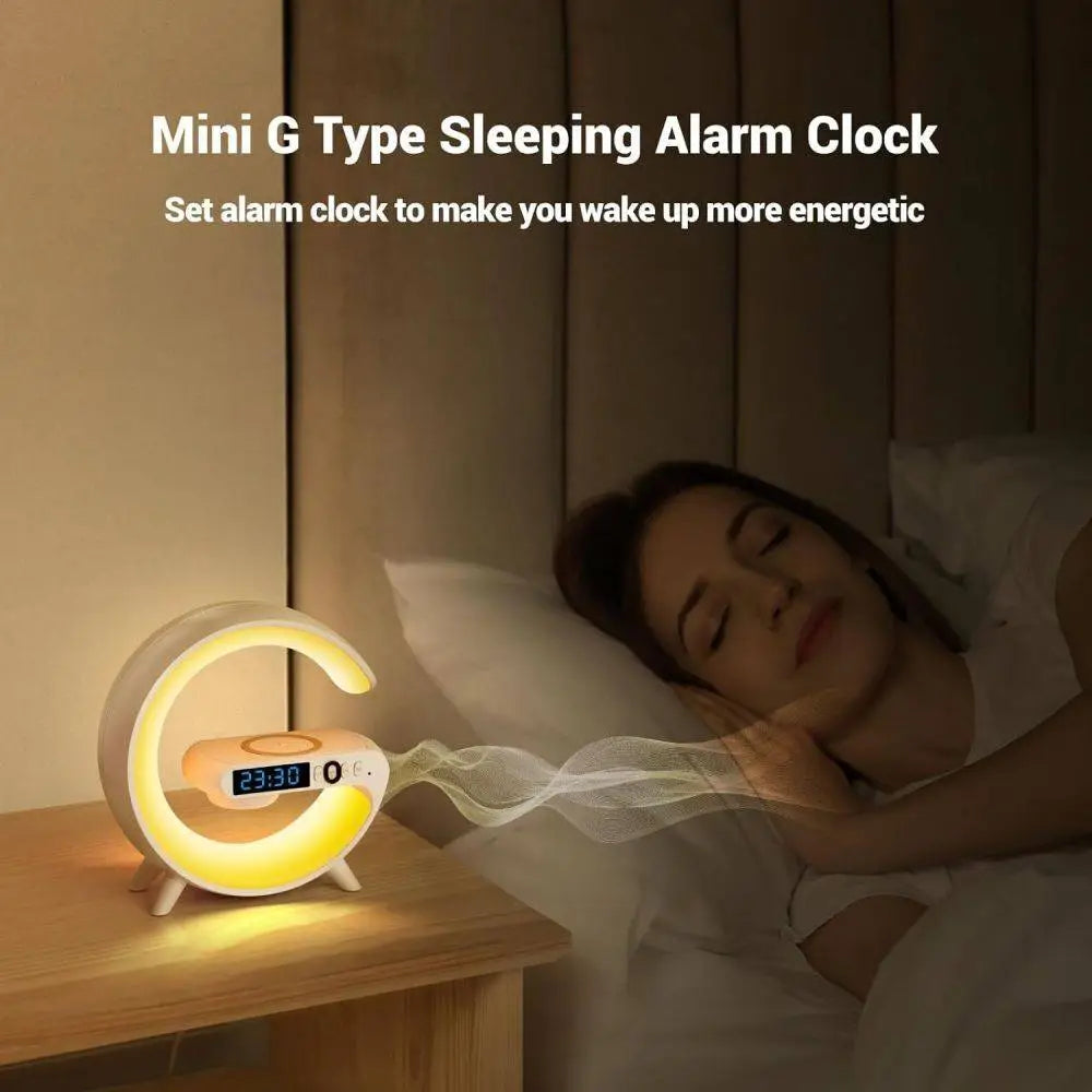Smart-G RGB Lamp: Speaker, Charger, Alarm (3-in-1)