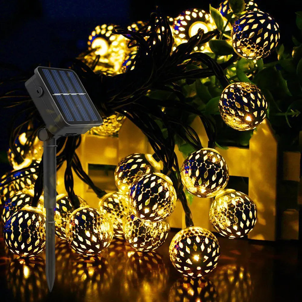 Solar Moroccan Waterproof LED String Lights