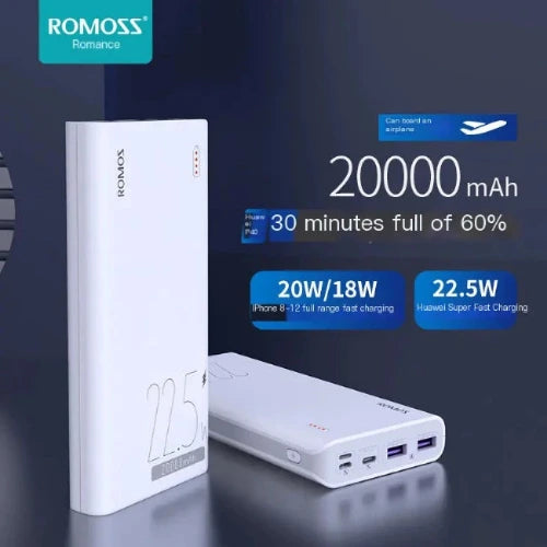 ROMOSS 20000mAh Power Bank - All Types