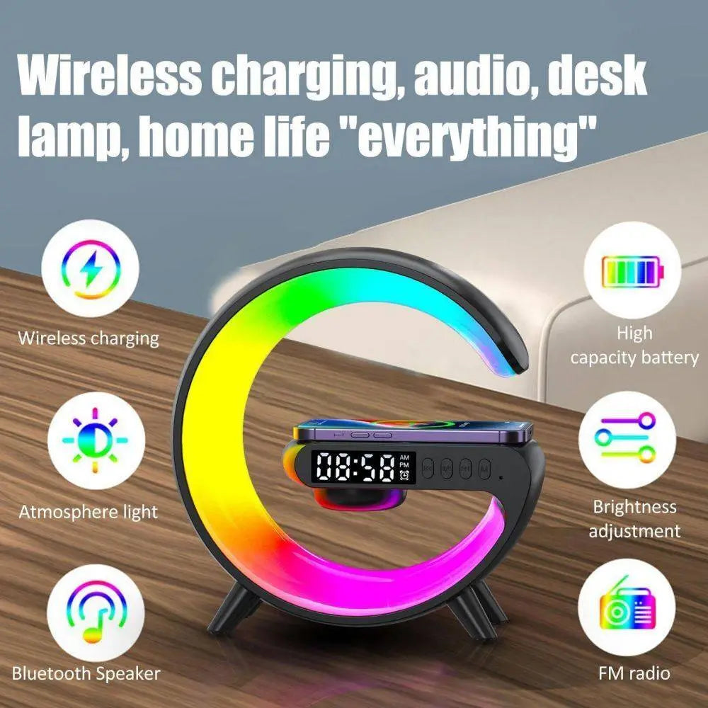 Smart-G RGB Lamp: Speaker, Charger, Alarm (3-in-1)