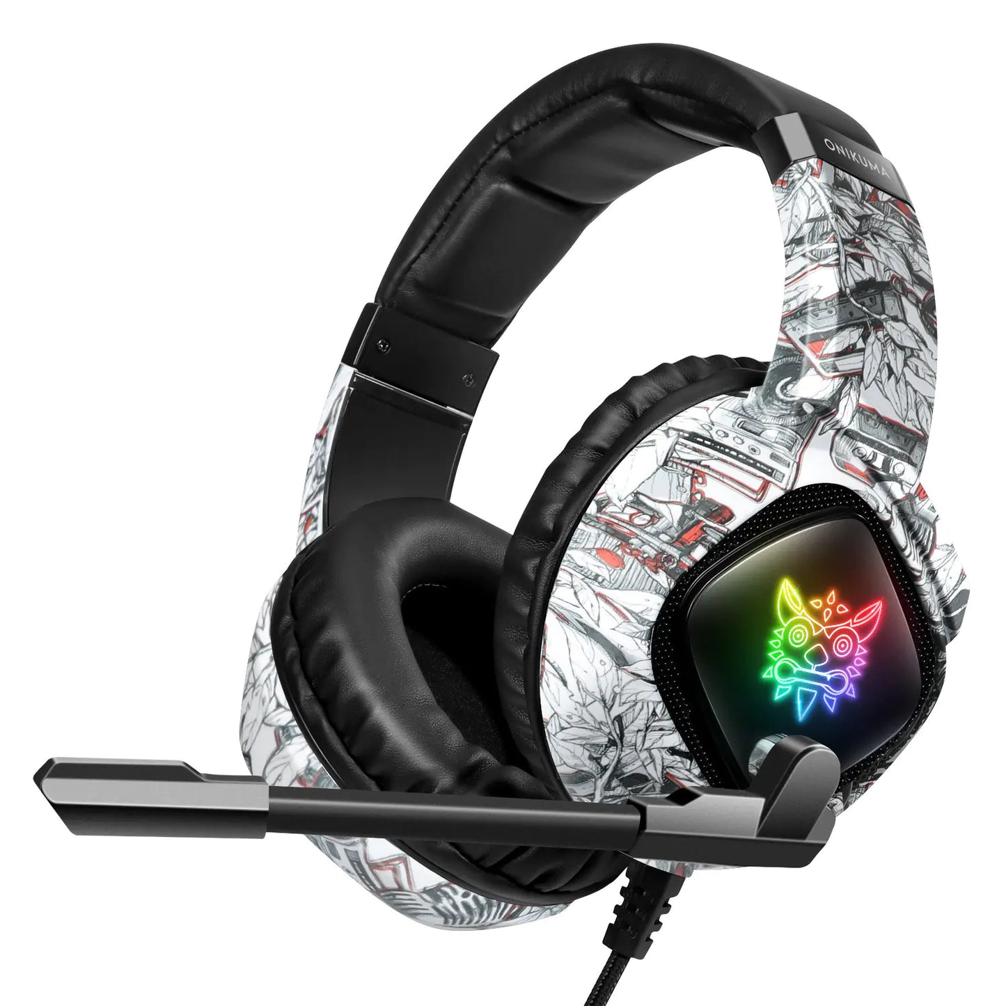 ONIKUMA K19 Camouflage RGB Gaming Headset - Wired