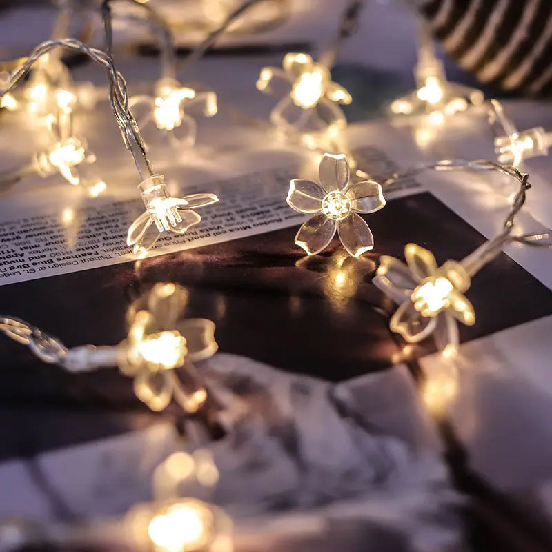 Sakura LED String Lights for Outdoor Decoration - Multi Colourv  (Solar Powered)