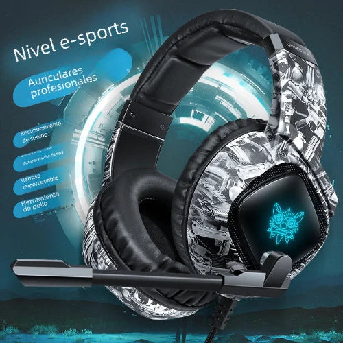 ONIKUMA K19 Camouflage RGB Gaming Headset - Wired
