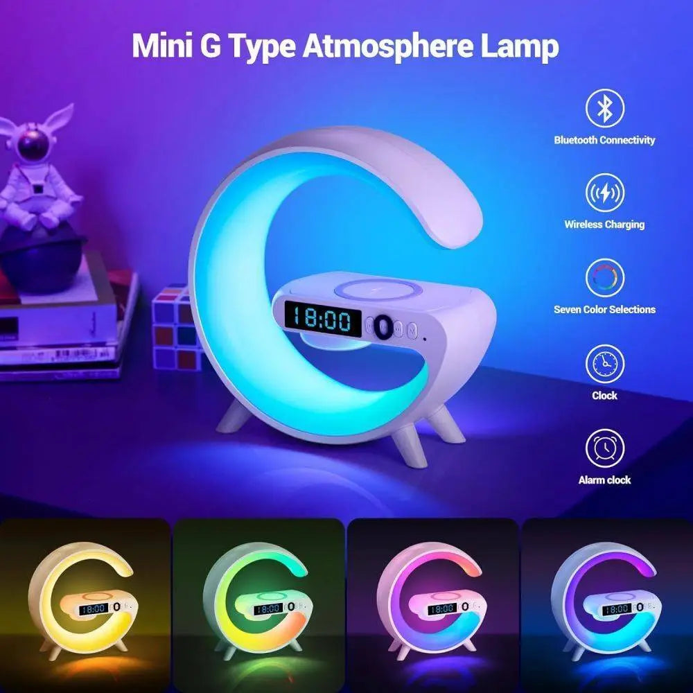 Smart-G RGB Lamp: Speaker, Charger, Alarm (3-in-1)